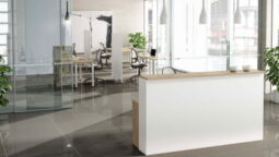 mostrador de recepción